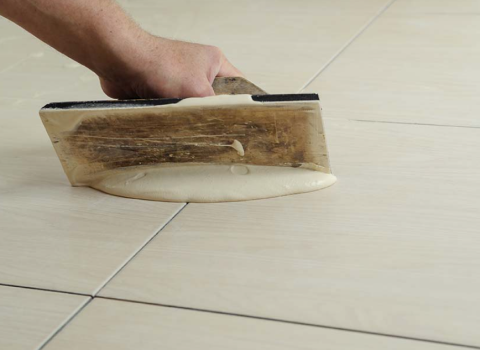 Re-grout with Epoxy